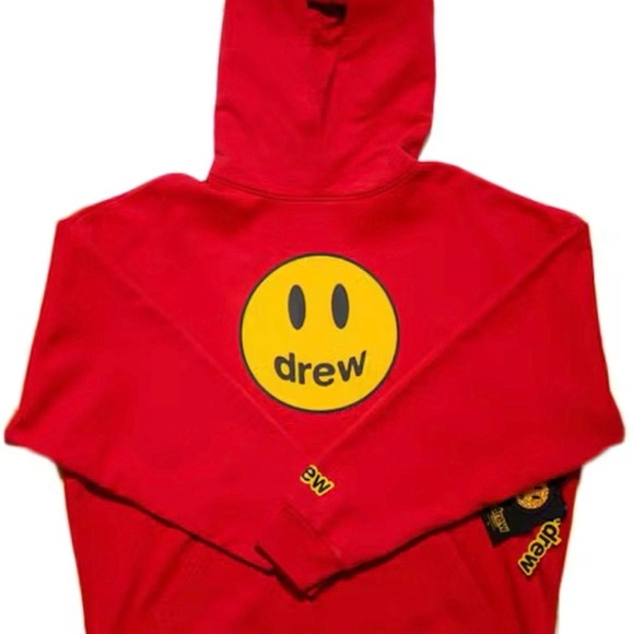 drew house Sweaters - drew house Red and Yellow Smiley Sweater